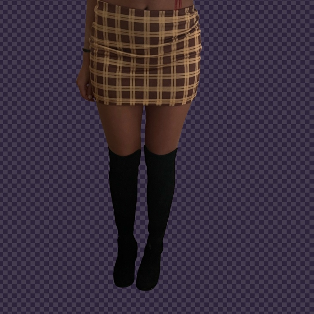 With Jean Mini Skirt